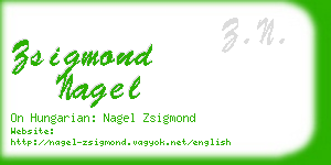 zsigmond nagel business card